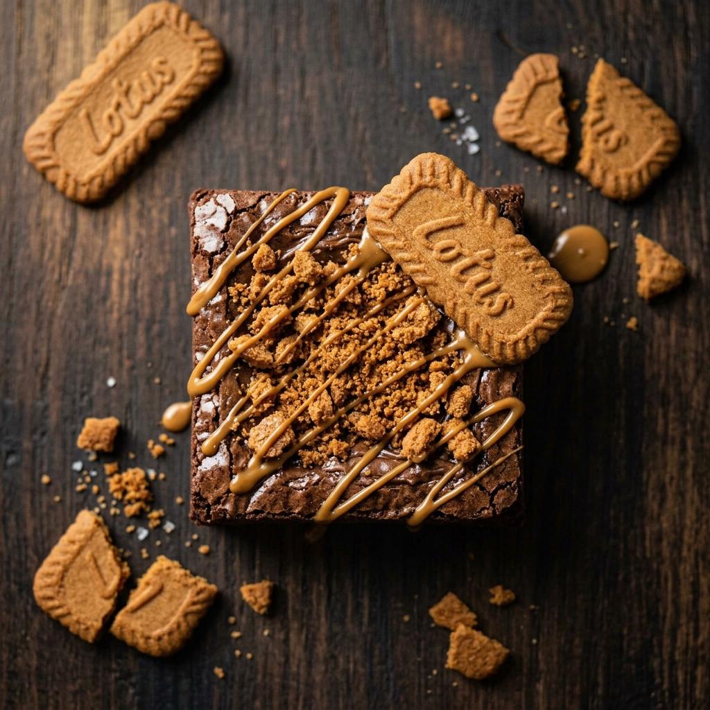 Lotus Biscoff Brownie